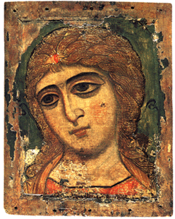 Erzengel Gabriel, genannt >> Engel mit gildenen Haaren << um 1200